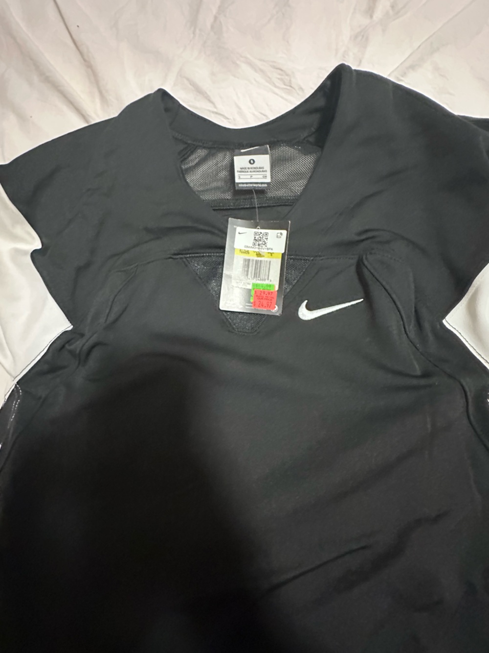 Nike Black and White Performance Jacket with Swoosh Detail